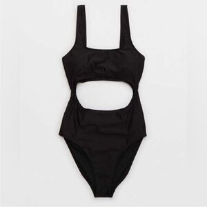 Aerie • NWT Women's Black Cutout Swimsuit One Piece
